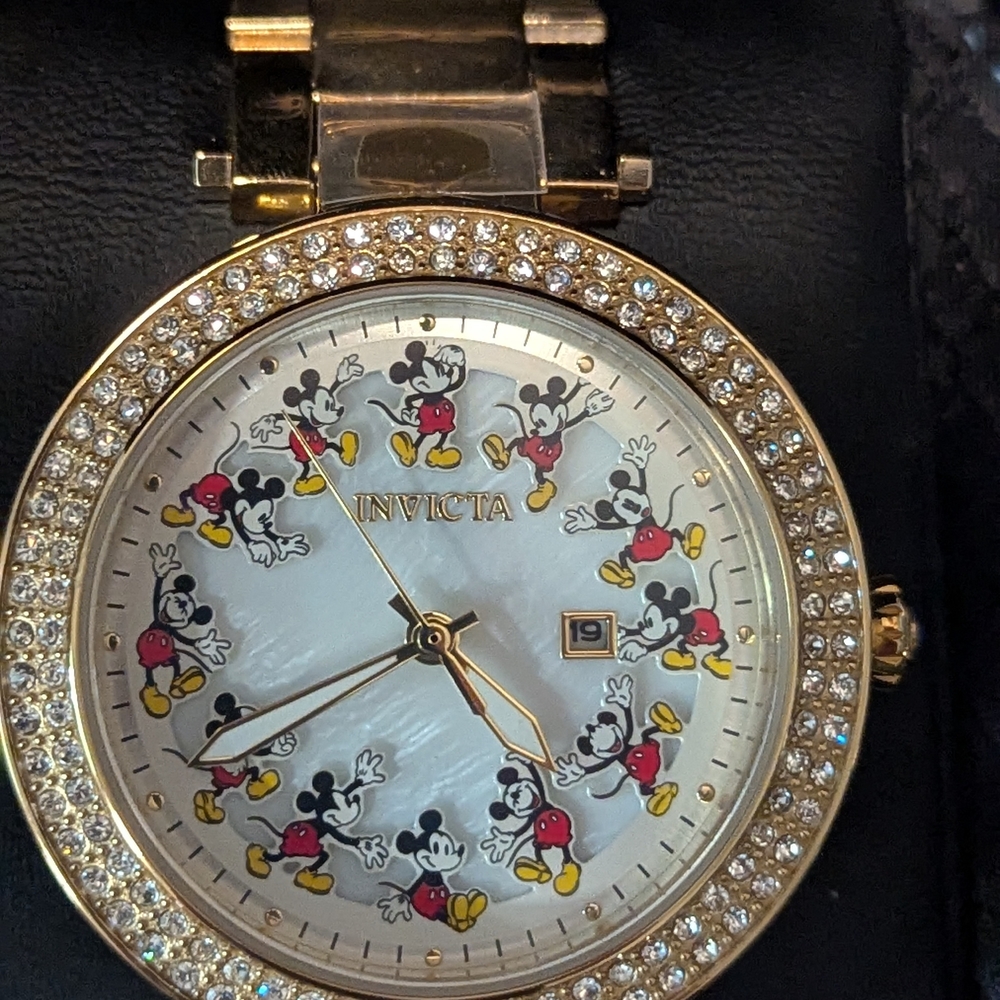 Invicta Gold Mickey Mouse Watch